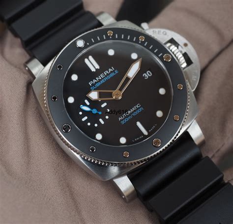 panerai ceramic bezel|panerai submersible 42mm.